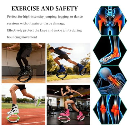 Adults Workout Kangaroo Jumping Shoes - Comfortable Jumps Bounce Shoes Exercise Equipment for Indoor Outdoor Cardio ﻿