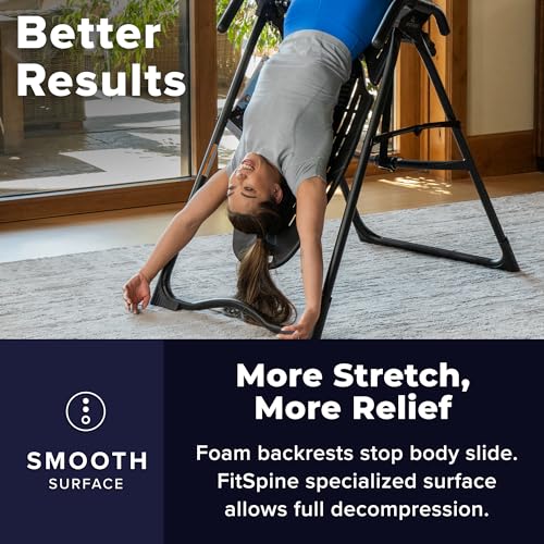 TEETER EP-560 Inversion Table w/Accessories for Back Pain Relief - FDA - Registered, UL Safety Certified, 300 lb Capacity, Designed & Patented in USA - style: EP-560 Heat & Vibration