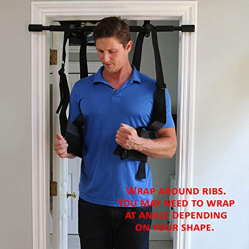 Sit and Decompress Back Stretcher 3 Minutes A Day Lumbar Traction Spinal Decompression - Inversion Table Alternative (Medium Harness No Bar) - size: Medium Harness (No Bar)