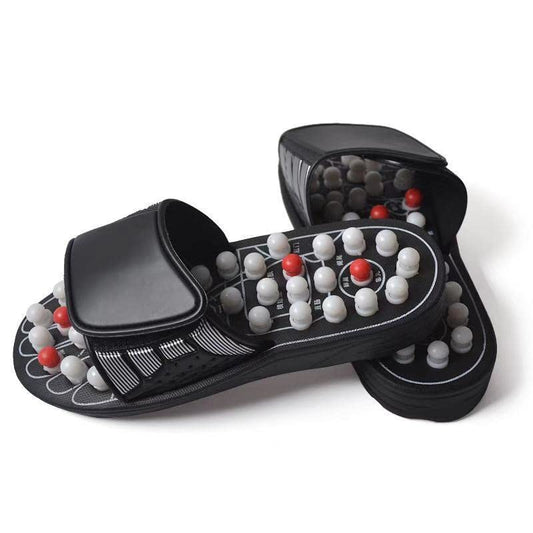 Lower Back Pain Relief Massager Device Product, Spiky Ball Roller Foot Massage Slippers Sandals Shoes, Healthcare Relaxation Gift for mom dad