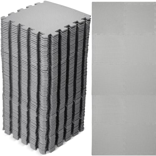 Nuanchu 60 PCS Kids Foam Puzzle Mat,Gray - color: Gray