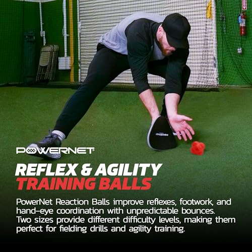 PowerNet Perfect Fielder Sets, Soft Hands Softball Baseball Training Equipment, Improve Transition Time from Glove to Hand, Perfect Fielder Mitt 2-PK, Micro Crushers, Reaction Balls, Foam Tech Balls