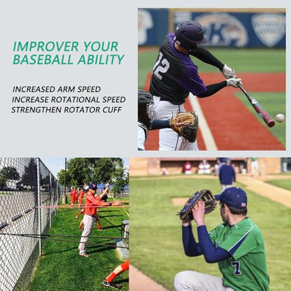 Baseball Resistance Training,Softball Pitcher Resistance Strap,Baseball Pitching Training with Baseball Training, Pitching and arm Training, Door Installation Anchor Strap- Black