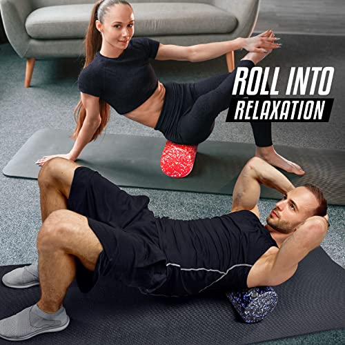 Yes4All High-Density EPP Round Back Roller Foam, Exercise Foam Roller for Yoga, Pilates & Stretching - 12, 18, 24, 36 inch