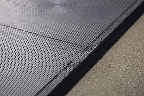 Interlocking Floor Tile Trim Pieces - Beveled Edges and Corners - Durable ½ in TPE (Rubber Like, NOT Foam, no Odor) - 10 Edges and 4 Corners - Made in USA