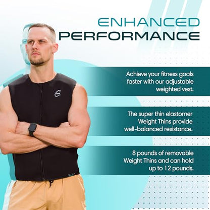 Challenge Weighted Workoutwear 8lb weighted vest - size: XL