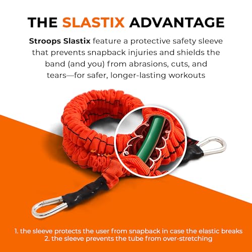 Cuff Performance Slastix Resistance Bands | Safety Sleeve Exercise Bands for Strength Training, Full Body Workouts for Home and Gym Fitness - size: Very Heavy