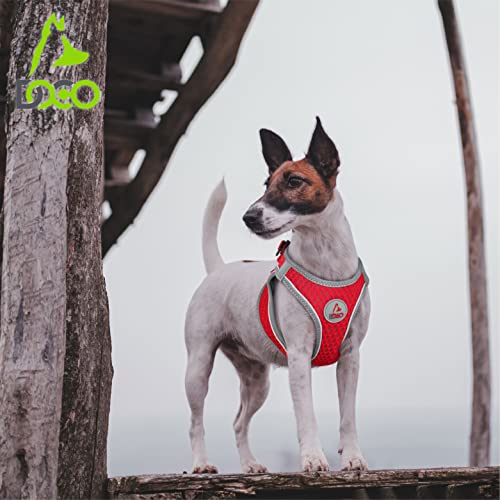 DOCO Dog Harness for Large Sized Dog - Athletica Adjustable, No Pull, No Choke, Puppy Vest Lightweight Air Mesh, Reflective, Puppy Essentials – Lime, Large (Chest 18.5"-19.5", Weight 15–20 lbs)
