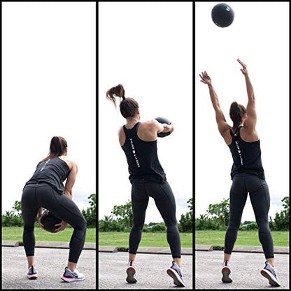 Valor Fitness Slam Ball - Durable Weighted Ball for Crossfit, Strength Training, HIIT, and Cardio Workouts, Non-Bounce Design, Multiple Weights Available - style: 45 lb
