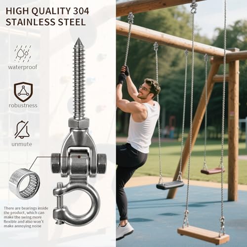 Heavy Duty Swing Hangers for Wooden Sets - size: 6 inch Style 2