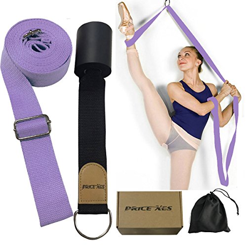 Leg Ballet Yoga Stretcher, Door Attachment Get More Flexible, Flexibility & Stretching Leg Straps - Great for Cheer Dance Gymnastics or Any Sport Trainer Premium Stretch Fitness Equipment - color: lavender