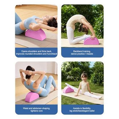 Yoga Brick - EVA Foam Block, Non Slip Support Cushion | High Density Lightweight Stretch Aid Balance Stability Trainer Exercise Prop Fitness Workout Pilates Home Gym Apartment Floor Usage