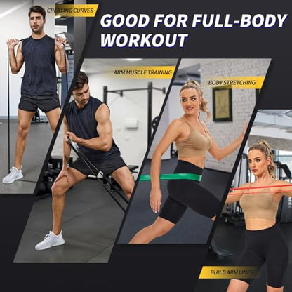Pull Up Bands, Resistance Band, Pull Up Assistance Band, Long Exercise Workout Resistance Bands Set for Working Out, Fitness, Training, Physical Therapy for Men Women