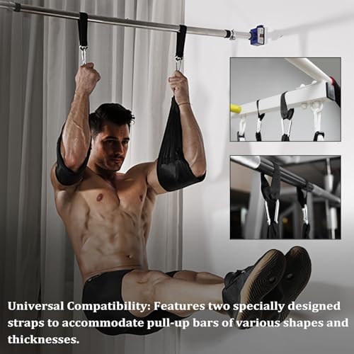 Hanging Ab Straps for Pull Up Bar,Premium Fitness Padded Arm Supports For Core Strength & Abdominal Training,Pull Up Straps,Ab Sling Straps, Workout Straps,For Bodyweight Exercises