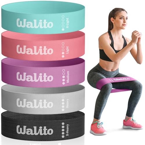 Fabric Resistance Bands for Working Out - Booty Bands for Legs -Glutes Training for Women and Men - Exercise Bands for Squats, Yoga, Physical Therapy -Home Gym Fitness - color: Colors Set