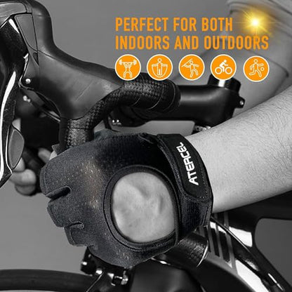 ATERCEL Weight Lifting Gloves Full Palm Protection, Workout Gloves for Gym, Cycling, Exercise, Climbing, Breathable, Super Lightweight for Mens and Women