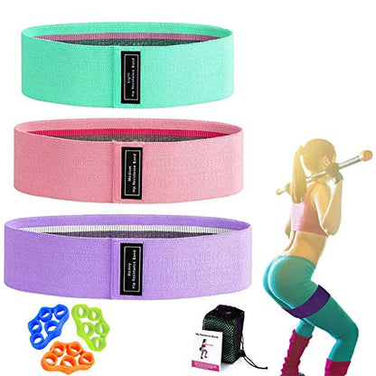 Resistance Loop Bands for Legs and Butt Exercise Bands,Non Slip Thicken Elastic Booty Bands,3 Levels Workout Bands Women Sports Fitness Band for Squat Glute Hip Training Home Gym Physical Therapy