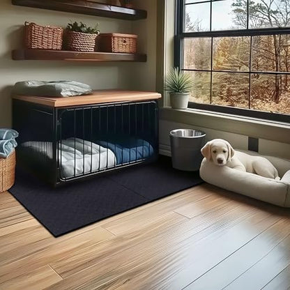 Mohawk Home Heavy Duty Rubber Stall Mat - Gym Floor- Under Dog Crate - All Purpose Utility 2'x2' - 1/2" Thick - size: 2' X 2'