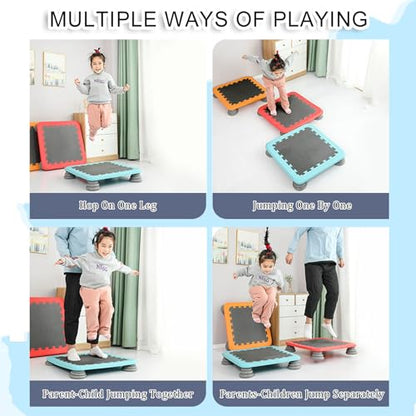 Mini Trampoline for Toddlers, Kids Tranpoline Indoor/Outdoor with Silent Non-Slip Base for Toddlers Ages 3-12, Toddler Small Fitness Rebounder Game,Orange