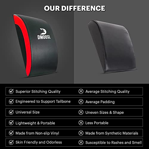 DMoose Ab Mat, Sit Pad for Core Workout Training, Full Range of Abdominal and Ab Workouts - Non Slip PVC leather and High-density Foam - Sit Up Exercise Equipment for Crunches and Leg Lifts
