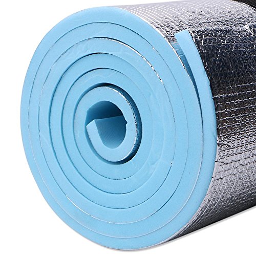 Bottone 6mm Thickness Yoga Mat,Soft Non-slip EVA Foam Yoga Pad,Dampproof Sleeping Mattress Mat,for Pilates,Fitness,Workout,Lose Weight Gym Exercise with Carrier Blue(70.87"x19.69"x 0.24")