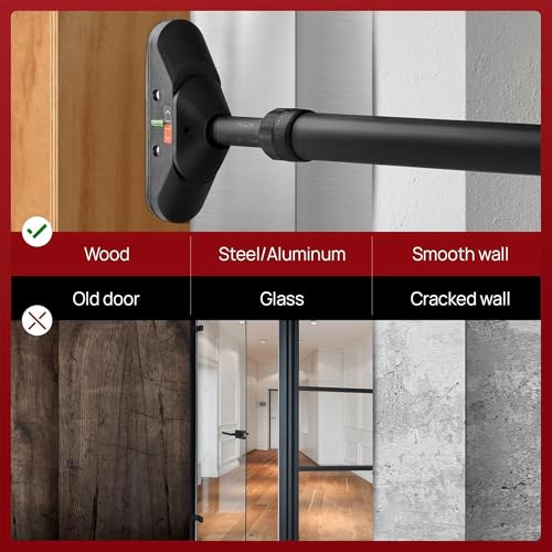 Yes4All Heavy Duty Wall Mounted Pull Up Bar, Over Door Pull Up Bar for Doorway, Multi Grip Chin Up Bar, Sturdy Strength Training Bars & Durable Gym Bar for Home Exercise - style: Doorway Pull-Up Bar