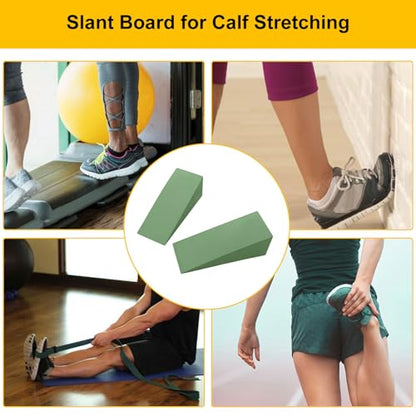 Yoga Wedge Block – Professional Height Foam, Slant Stretch Board, Supportive Incline Pad With Stable Cushion Feature | Ideal Leg Calf Ankle Foot Stretching Exercise Studio Home Training Use
