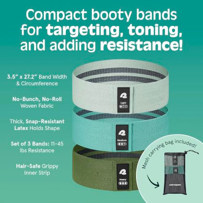 Retrospec Engage Resistance Booty Bands - color: Ocean's Bottom