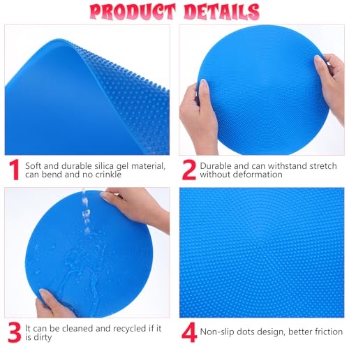 18-Piece Spot Markers for Sports, 9-Inch Rubber Circles for Gym & Training, Non-Slip Poly Spot Markers for Soccer, Basketball, Agility Drills & Classroom Activities
