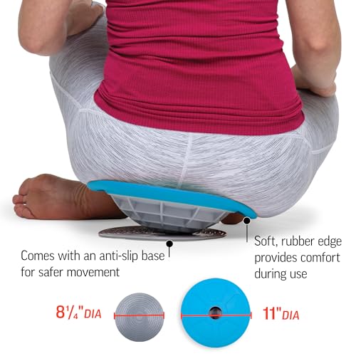 OPTP Pelvic Rocker Core Trainer – Balance Disc for Core Stability and Pelvic Floor Training – Hip Mobility Trainer and Pilates Exercise Equipment for SI Joint Support and Clock Exercises