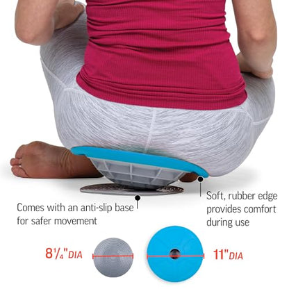 OPTP Pelvic Rocker Core Trainer – Balance Disc for Core Stability and Pelvic Floor Training – Hip Mobility Trainer and Pilates Exercise Equipment for SI Joint Support and Clock Exercises