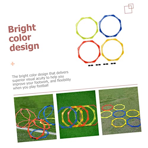 Kisangel Football Training Circle Football for Training Fitness Hexagon Soccer Sports Cones Football
