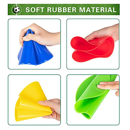 Poly Spots Spot Markers 4.72 Inch & 9 Inch Multicolor Floor Dots - style: 9inch 30pcs
