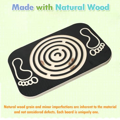 Balance Board Maze for Kids, 17.5 IN Toddlers Wobble Board for Training