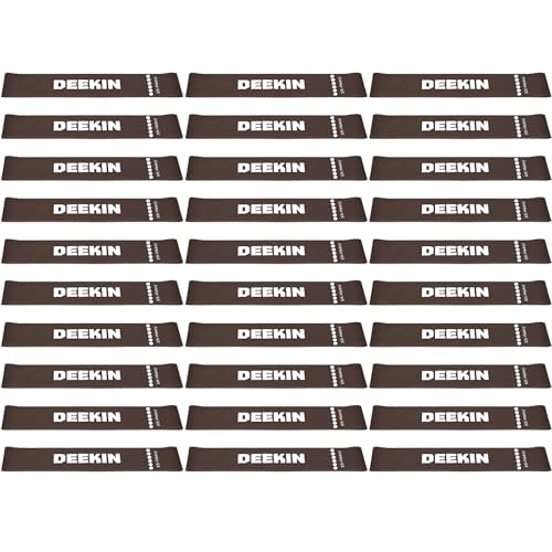 30 Pcs Resistance Bands Bulk Resistance Loop Elastic Exercise Bands Exercise Equipment for Women Men Home Pilates, Fitness, Gym, Yoga - color: Brown, style: 55-60 Lbs