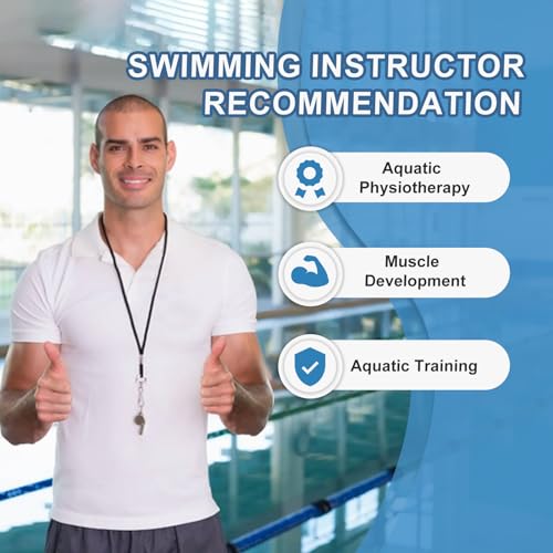 Hikeen Swim Aquatic Cuffs,High-Density EVA Water Aerobics Float Ring Fitness Pool Exercise Weights Set, Water Ankles Arms Belts with Adjustable Float for Swim Fitness Training