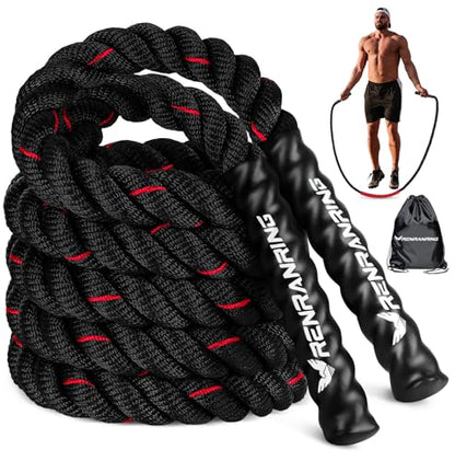 Weighted Jump Rope for Men and Women, 3lb 4lb 5lb Adult Heavy Skipping Rope, Jumprope for Fitness,Workout Equipment, Fitness Equipment for Home Gym Exercise,Improve Strength and Building Muscle - style: 5lb