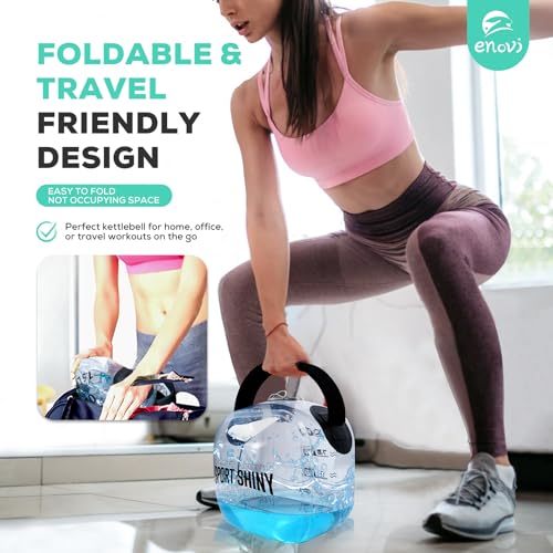 EasyGo Kettlebells, Foldable Water-Filled Kettlebell, Adjustable Kettlebell