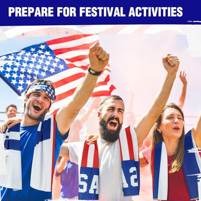 30 Pack Flag Day 250 Years Cooling Towels Bulk American Flag Chilly Towels for Neck Face 40 x 12 Inch Cool Breathable Soft Ice Cold Washcloth for Sports Running Gym Yoga Workout