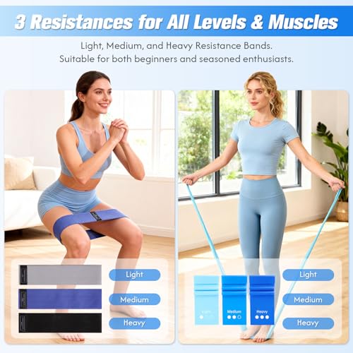 Pilates Equipment, Pilates Kit for Women Home Workouts, at Home Pilates Set with Pilates Ring, Pilates Ball, Long and Loop Resistance Bands, Pilates Socks, Massage Ball, Guide & Bag