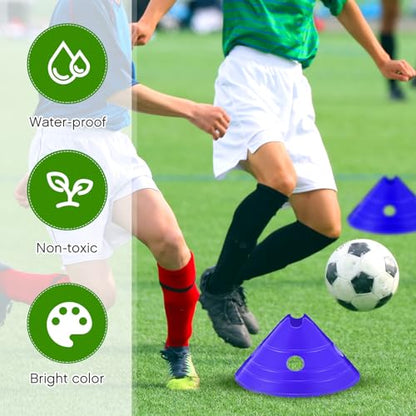 Jumbo Soccer Cones Big Training Disc Cone - color: Blue