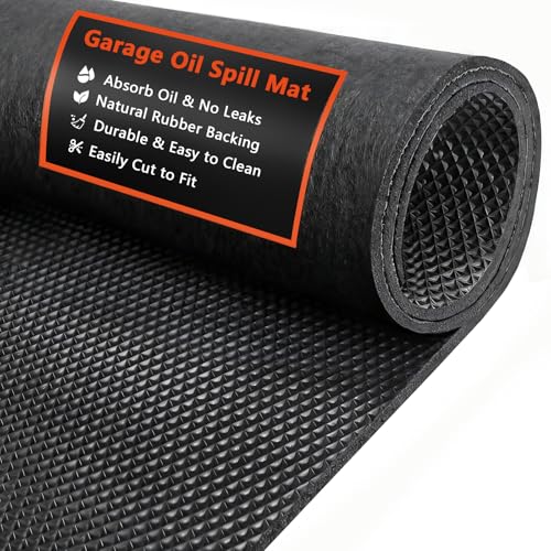 AiBOB Oil Spill Mat, 36" x 60" Waterproof Backing/Absorbent Top Garage Mat - size: 3' x 5' (Rectangular)