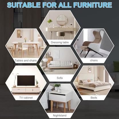 New Upgrade Furniture Movers Sliders - Multi-Surface Furniture Sliders - size: 4.3in 8+8Pack
