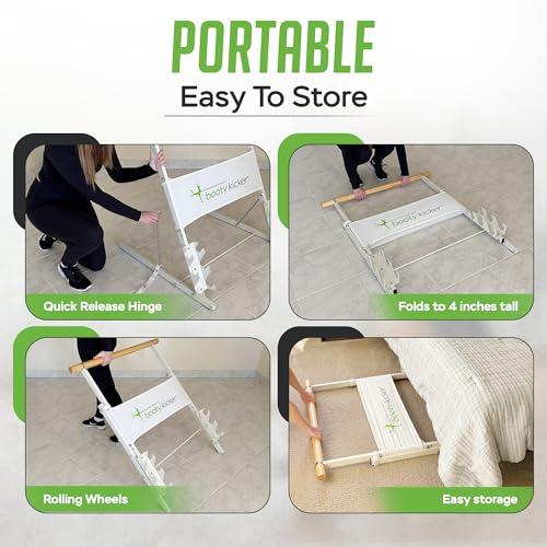 Portable Folding Exercise Bar for Barre, Balance and Ballet Home Workouts, Strong Freestanding Stable Design
