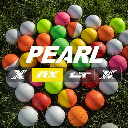 Pearl NX Greaseless Lacrosse Balls by Guardian Innovations - Long Lasting, No-Bounce Balls Perfect for Indoor Play and Practice