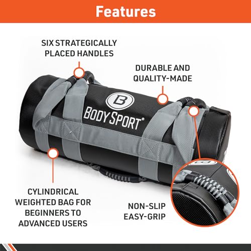 Body Sport Weight Weight Training Bags – Heavy Duty Weighted Bag for Fitness, Conditioning and Training