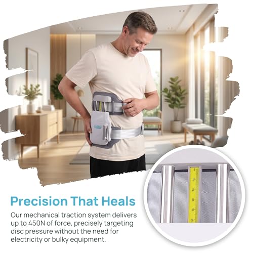 Lumbar Traction Device Decompression Belt Back Stretcher Spinal Decompression Devices Spine Pain Relief Scoliosis Support Belt Brace Scoliosis Treat Support Back Problems