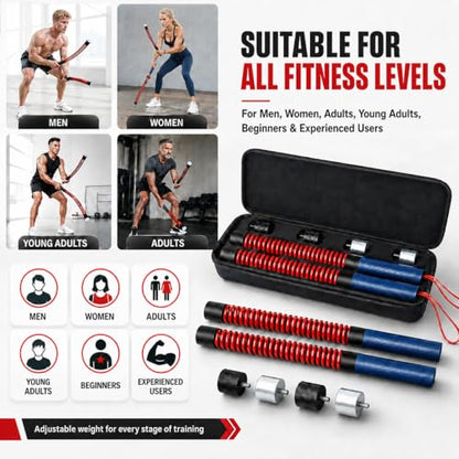 Adjustable Weighted Ropeless Battle Rope, Progressive Weight Training for Home & Small Spaces, Light Weight for Fast Cardio, Heavy for HIIT Challenge, Beginner, Home Gym, Activate Training State