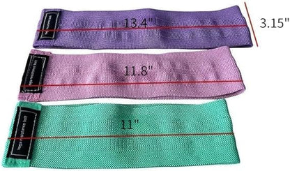 3PCS Resistance Bands, 3 Levels Cloth Booty Loop Bands, Thick Workout Squat Bands for Home Fitness Gym Yoga
