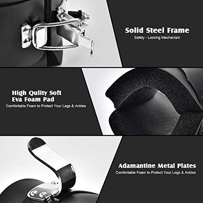 Anti Gravity Inversion Boots Abdominal Crunch Sit Up Bar Hooks Therapy Core Gym Fitness Exerciser